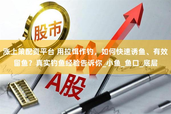 涨上策配资平台 用拉饵作钓，如何快速诱鱼、有效留鱼？真实钓鱼经验告诉你_小鱼_鱼口_底层