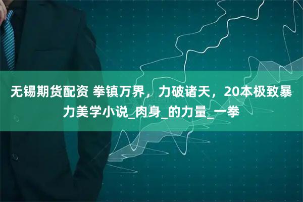 无锡期货配资 拳镇万界,力破诸天,20本极致暴力美学小说_肉身_的力量_一拳